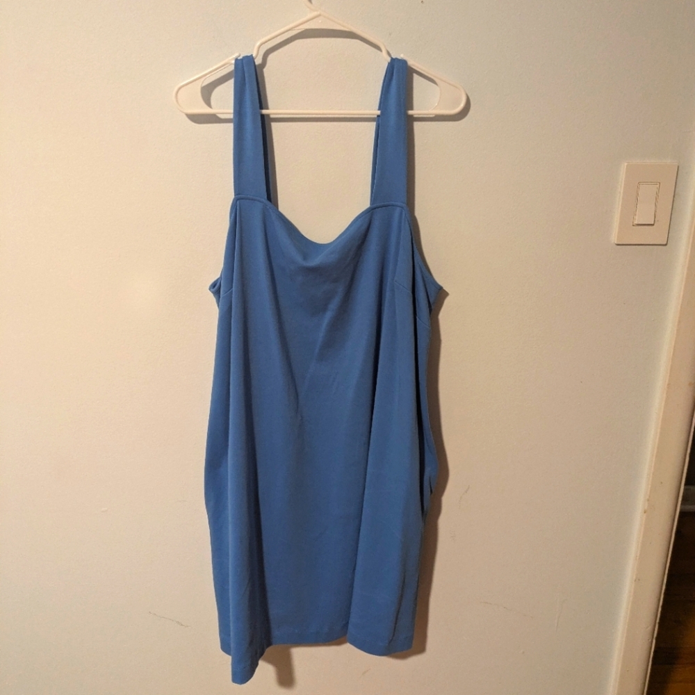 Old Navy Blue Sleeveless Ponte-Knit Mini Sheath Dress Size 2X